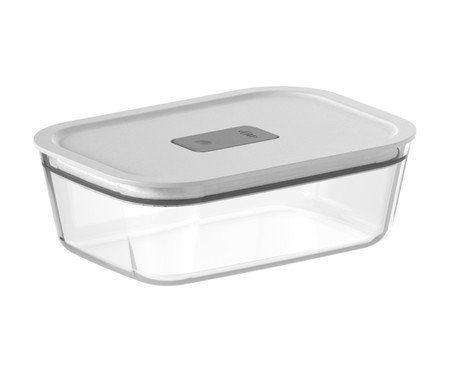 Pote de Vidro Hermético Fresh Lock Branco Fechado Branco | Westwing