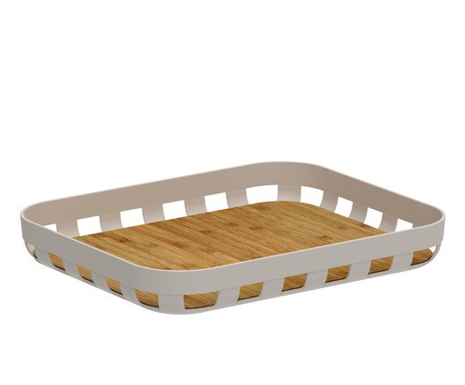 Bandeja Retangular Lume Bege, beige | WestwingNow