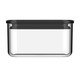 Pote Hermético Retangular Duo Lock Preto, black | WestwingNow
