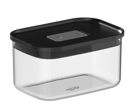 Pote Hermético Retangular Duo Lock Preto | Westwing