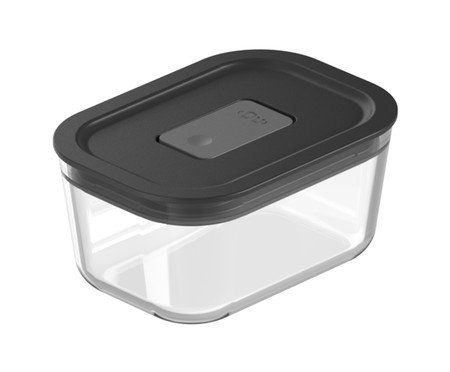 Pote de Vidro Hermético Fresh Lock Preto | Westwing
