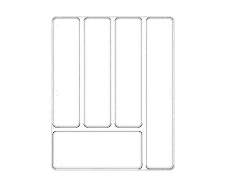 Organizador De Talheres 5 Secões Clear | Westwing