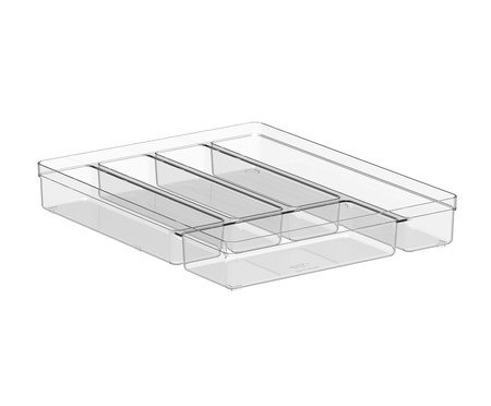 Organizador De Talheres 5 Secões Clear | Westwing