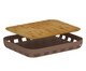 Bandeja Retangular Lume Amendoa Marrom, brown | WestwingNow