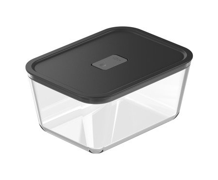 Pote de Vidro Hermético Fresh Lock Preto | Westwing