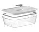 Pote de Vidro Hermético Fresh Lock Branco Fechado Branco, white | WestwingNow
