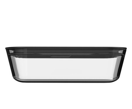 Pote de Vidro Hermético Fresh Lock Preto | Westwing