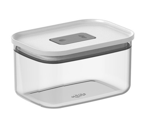 Pote Hermético Retangular Duo Lock Branco Fechado Branco, white | WestwingNow