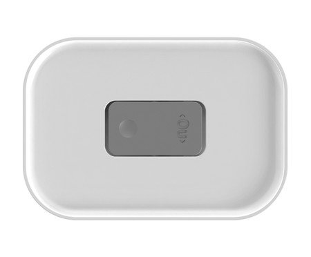Pote Hermético Retangular Duo Lock Branco Fechado Branco | Westwing