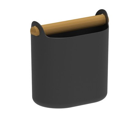 Porta Utensílios com Alça Lume Preto | Westwing