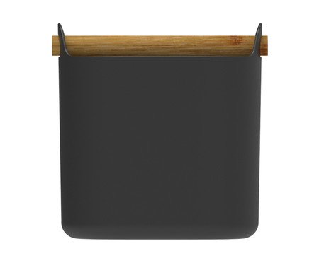 Porta Utensílios com Alça Lume Preto | Westwing
