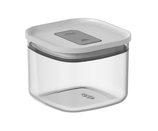 Pote Hermético Quadrado Duo Lock Branco Fechado Branco, white | WestwingNow