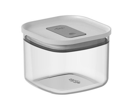 Pote Hermético Quadrado Duo Lock Branco Fechado Branco | Westwing