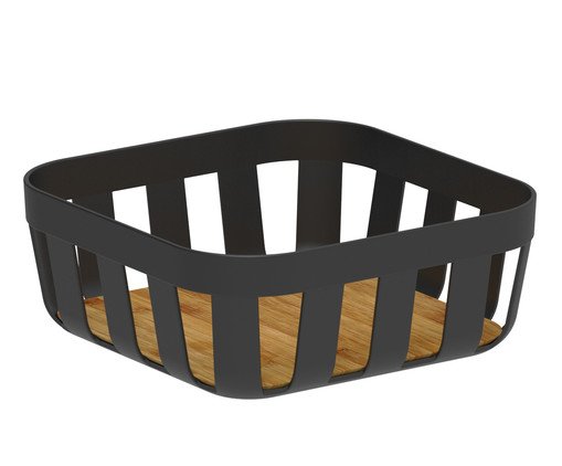 Cesto de Pão Lume Preto, black | WestwingNow