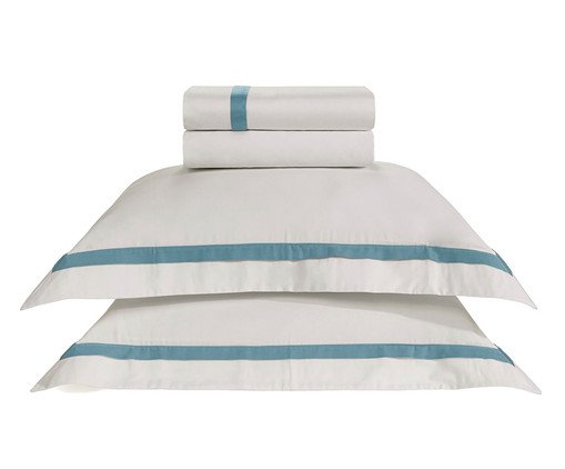 Jogo de Lençol Vercelli Branco 300 Fios, multicolor | WestwingNow