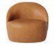 Poltrona Zoe Tec giratória Marrom, brown | WestwingNow