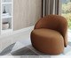 Poltrona Zoe Tec giratória Terroso, Terracotta | WestwingNow