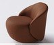 Poltrona Zoe Tec giratória Terroso, Terracotta | WestwingNow
