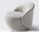 Poltrona Zoe Tec giratória Cinza, grey | WestwingNow