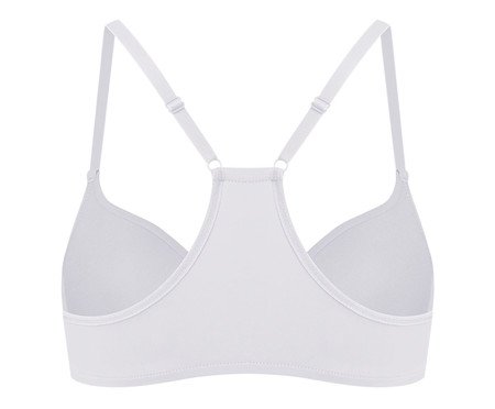 Sutiã Meia-Taça Nadador Básico - Branco | Westwing