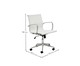 Cadeira Office com Rodízios Fox - Branca, Branco, Prata / Metálico | WestwingNow