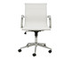 Cadeira Office com Rodízios Fox - Branca, Branco, Prata / Metálico | WestwingNow