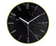 Relógio de Parede Marmorizado - Preto, Preto | WestwingNow