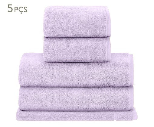 Jogo de Toalhas Colors Lavanda - 5 Pçs, lilac | WestwingNow