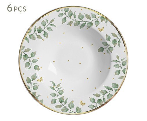 Jogo de Prato Fundo Donatella Filete Ouro, multicolor | WestwingNow