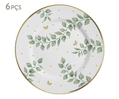 Jogo de Prato de Sobremesa Donatella Filete Ouro, multicolor | WestwingNow