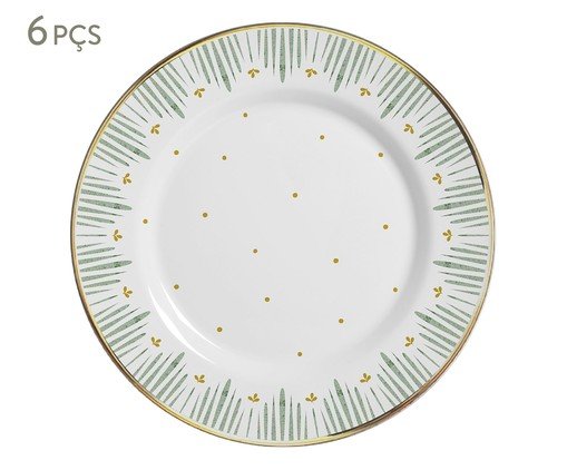 Jogo de Prato Raso Donatella Filete Ouro, multicolor | WestwingNow