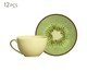 Conjunto Xícara de Chá Amarela com Pires Coup Kiwi, multicolor | WestwingNow