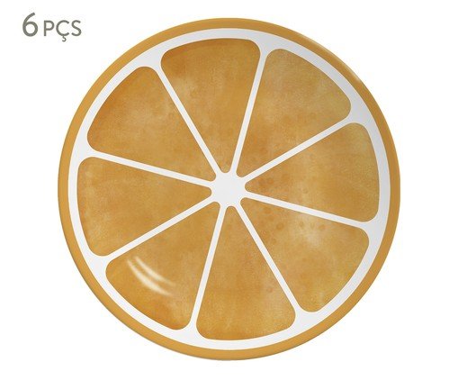 Conjunto Prato de Sobremesa Coup Laranja, multicolor | WestwingNow