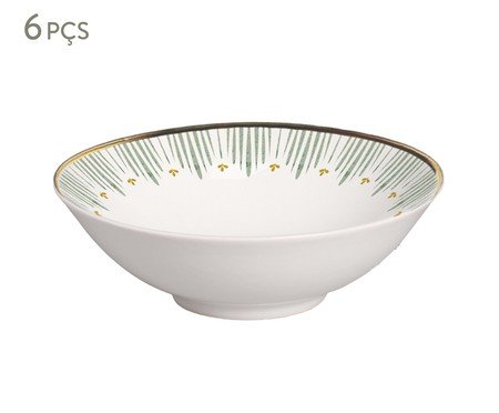 Jogo de Bowl Decorado Donatella com Filete Ouro | Westwing