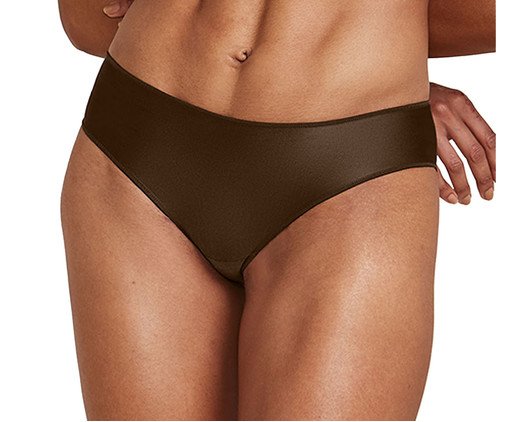 Calcinha Touch Lumini Laterais Largas Acetinada Marrom Latte, brown | WestwingNow
