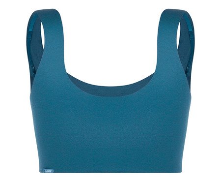 Sutiã-Top Invisível com Bojo Azul Aura | Westwing