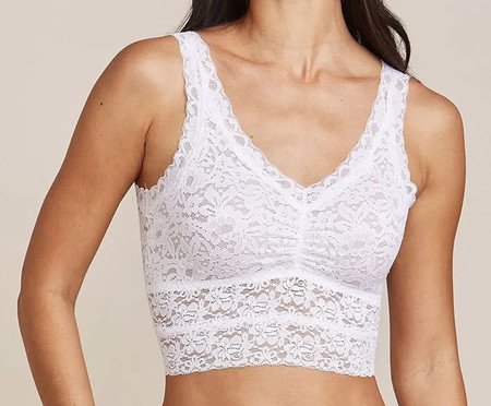 Top-Regata Alongado Happy com Bojo Removível Branco | Westwing