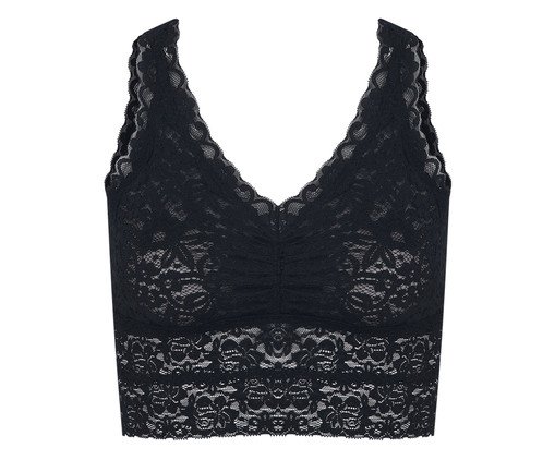 Top-Regata Alongado Happy com Bojo Removível Preto, black | WestwingNow