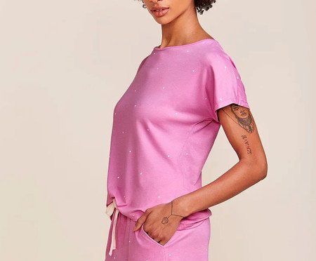 Conjunto de Pijama Short-Doll Dreams Rosa Candy | Westwing