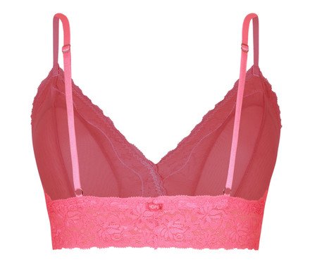 Sutiã-Top Triângulo Happy com Bojo Removível Pink Tropical | Westwing