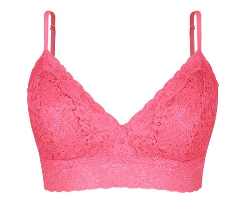 Sutiã-Top Triângulo Happy com Bojo Removível Pink Tropical, pink | WestwingNow