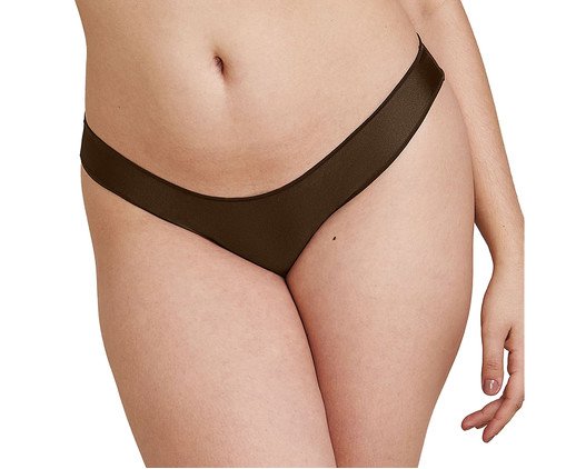 Calcinha Biquíni Touch Lumini Acetinada Marrom Mette, brown | WestwingNow