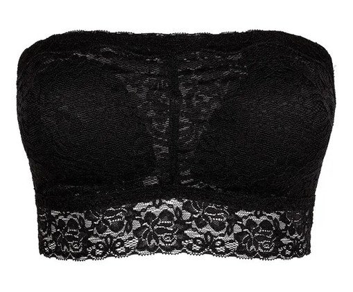 Sutiã-Top Faixa Happy com Bojo Removível Preto, black | WestwingNow