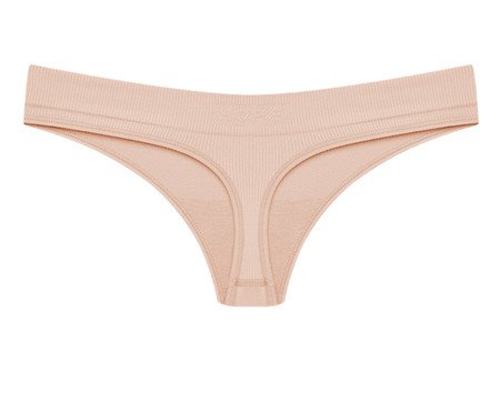 Calcinha Fio Dental Canelada Free Bege Ballet | Westwing