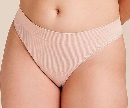 Calcinha Fio Dental Canelada Free Bege Ballet | Westwing