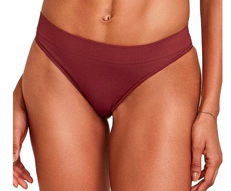 Calcinha Biquíni Canelada Free Vermelho Jasper | Westwing
