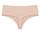 Calcinha Cintura Alta Fio Dental Canelada Free Bege Ballet, beige | WestwingNow