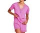 Conjunto Pijama Short-Doll Manga Curta Happy Rosa Candy, pink | WestwingNow