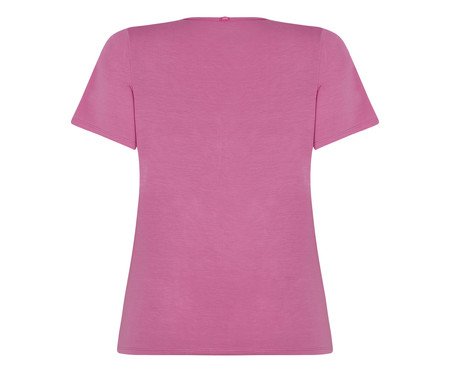 Conjunto Pijama Short-Doll Manga Curta Happy Rosa Candy | Westwing