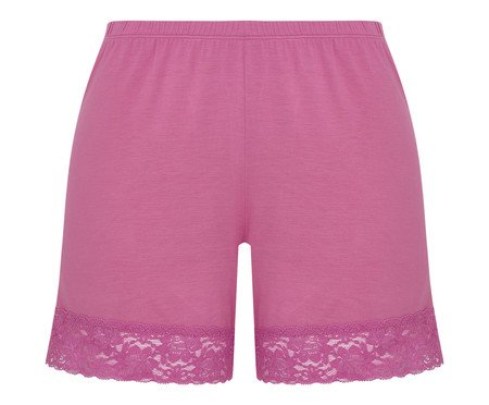 Conjunto Pijama Short-Doll Manga Curta Happy Rosa Candy | Westwing
